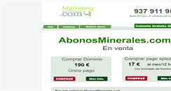 Desktop Screenshot of abonosminerales.com