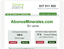 Tablet Screenshot of abonosminerales.com
